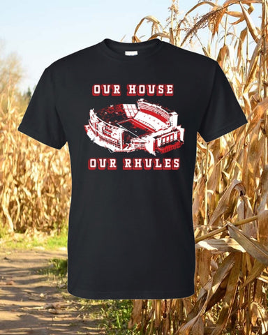 Nebaska Cornhuskers Our House Our Rhules Tee